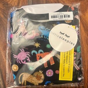 Little Sleepies Zodiac Pajama Set - Black and Multicolor